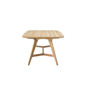 Table à manger ovale moderne en bois massif, écologique, durable, imperméable, 10 places, design mi-siècle, meubles de maison stables - Product Image 2