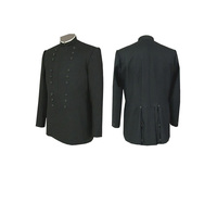 Manteau de cérémonie Premium des Grands Chevaliers Templiers, coupe classique, uniforme noir sur mesure