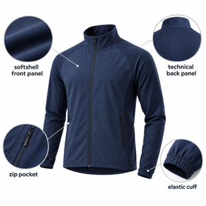 Veste de course imperméable pour homme et femme, veste de course en plein air, veste de pluie légère et pliable, coupe-vent - Product Image 6