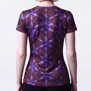 Camisetas de entrenamiento cómodas y elegantes, tela suave al tacto, material elástico, doble costura de alta calidad, camisetas de entrenamiento para mujer - Product Image 2