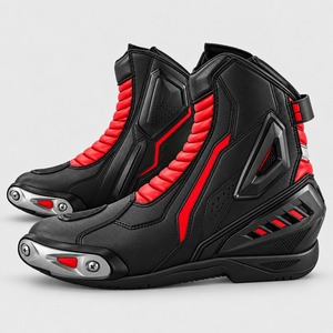 Bottes courtes de moto conçues par des experts, matériaux durables, fermeture sécurisée et soutien confortable pour les motards sur route - Product Image 5