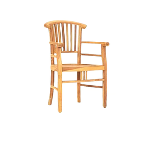 Chaise empilable de jardin Accoudoir Chaises empilables en bois de teck Meubles de patio extérieur et meubles d'intérieur - Product Image 2
