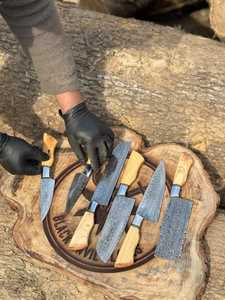 Wholesale Professional Chef <b>Knife</b> <b>Set</b> – 5 Piece Kitchen <b>Knife</b> Collection with Olive Wood Handles Professional chef <b>knife</b> <b>set</b> - Product Image 3