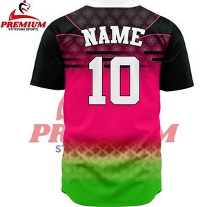 Best Quality Sublimation Short Sleeve <b>Baseball</b> Jersey-100% Polyester Breathable Quick Dry Customizable <b>Baseball</b> Jersey - Product Image 2