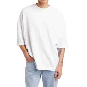 Camiseta de Jersey Transpirable de Manga Corta para Hombre, Estilo Urbano, Corte Regular, Diseño Sólido, Personalizada al por Mayor, de Poliéster y Algodón - Product Image 6