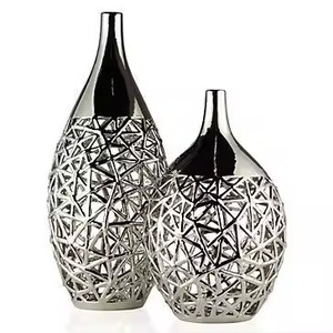 Luxury <b>Table</b> Accent Metal Flower Vases For Decorative Flower <b>Display</b> - Product Image 4