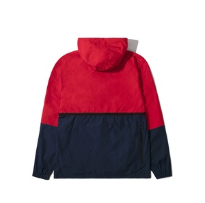 High Quality Sportswear Nylon Athletic Pullover Windproof Color <b>Block</b> Breathable Lightweight Anorak Jacket - Product Image 3