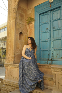 Printed Maxi Women Girls Dress Pure Cotton Indian Block Print Casual Dress Summer Evening Party Dress Wholesale <b>Long</b> Maxi Bulk - Product Image 2