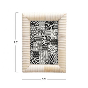 Marco de Fotos de Lujo Hecho a Mano AMGE con Incrustaciones de Hueso, Logotipo Personalizable, Decoración del Hogar, Marco de Pared, Tamaños 4x6-8x10, Regalos Únicos - Product Image 4