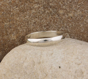 Anillo de Boda Clásico de Plata de Ley 925 Hecho a Mano, Martillado, Simple, para Hombre y Mujer, al por Mayor - Product Image 4