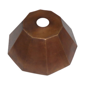 Évier de salle de bain en cuivre à double paroi, forme décagonale - Product Image 3