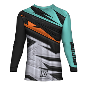 Jersey de Ciclismo Personalizado de Manga Larga, Tallas Grandes, Unisex, Transpirable, de Secado Rápido, Uniforme de Carreras MTB, Servicio de Impresión de Logotipo Personalizado - Product Image 6