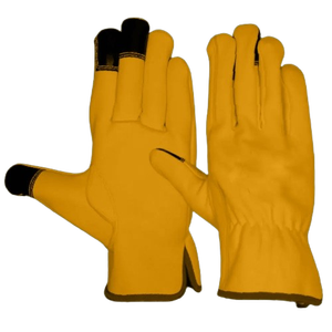 Premium Quality Heavy Duty Cowhide Grain Leather <b>Gloves</b> for Industrial Safety Hand and Arm Protection for Working and Driving - Product Image 2