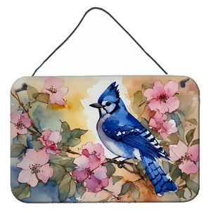 Blue Jay Kitchen Wall Decor Aluminum <b>Metal</b> Door Hanging Prints Multicolor Bathroom <b>Plaque</b> for Home 8HX12W New Design - Product Image 1