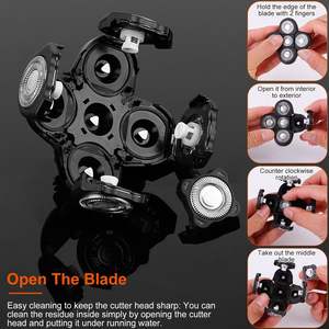 Lame de rasoir électrique pour homme à 5 têtes de rechange, tondeuse à barbe - Product Image 5