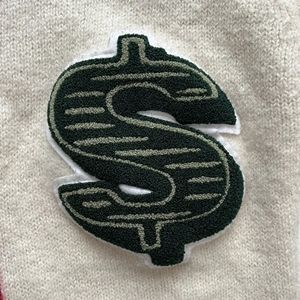 Suéter Griego de Lana Tejida con Parches de Letras Bordadas en Chenilla, Diseño a Rayas, para Hombre y Mujer, con Logotipo Personalizado OEM, Transpirable, para Invierno - Product Image 6