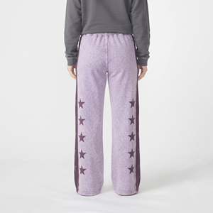 <b>Women</b>’s Acid Wash Star Print Side Stripe Oversized Wide Leg Joggers Cotton <b>Baggy</b> Sweatpants Custom Casual Streetwear <b>Trousers</b> - Product Image 2