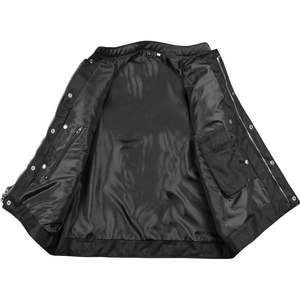 เสื้อแจ็คเก็ตมอเตอร์ไซค์ผู้ชาย SOA หนังบัฟฟาโลคุณภาพพรีเมียม สไตล์คลับ มีกระเป๋าหลายช่อง สำหรับขี่มอเตอร์ไซค์ทุกฤดู รวมถึงฤดูร้อน - Product Image 1