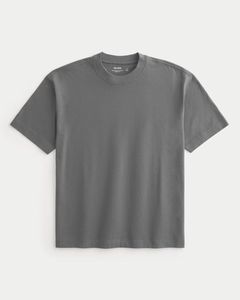Men's Gray Short Sleeve Cotton <b>Bamboo</b> Fiber T-Shirt O-Neck Regular Fit Casual Jersey Knitted Front Silk <b>Screen</b> Anti-Pilling - Product Image 4