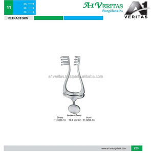 Rétracteurs Veritas Jansen de qualité supérieure A-1 à pointes profondes et affûtées avec vis de réglage, porte-aiguille manuel réutilisable - Product Image 5