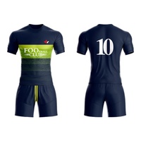 Ensemble de maillots de football pour hommes, manches courtes, polyester respirant, coupe ajustée, col en V, nom d'équipe personnalisé, 420g, toutes saisons, adulte