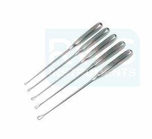 Instrumentos RWS, Cureta Uterina Sims de Acero Inoxidable Maleable, Instrumento Quirúrgico de Clase I con Certificación CE ISO13485, Manual - Product Image 4