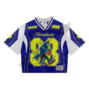 Custom Silk Screen Printing logo Men's Oversize Casual Cotton <b>Polyester</b> Tees <b>Tshirt</b> Football Jersey t Shirt for Men - Product Image 4