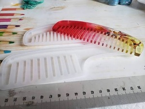 Peine de Resina Profesional para Barbería, Estilo Salón, Ecológico, Decoración DIY, Alta Calidad, Forma Personalizada ILAHI, Arte Folclórico - Product Image 1