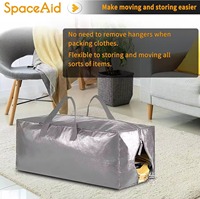 Sacs de rangement imperméables en PP tissé pour couettes, bagages, sacs à dos, déménagement de dortoirs étudiants, réutilisables et minimalistes, vente en gros