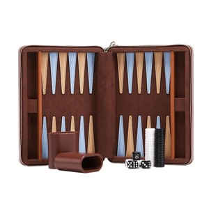 Luxury Design PU Leather Customized <b>Backgammon</b> Chess Checkers Chips Case Bag <b>Backgammon</b> Board Game <b>Set</b> - Product Image 6