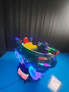 Manège Rotatif Thème Char Militaire pour Enfants avec MP3, Capacité de Charge 80kg, Construction Métallique Motorisée pour Enfants de 3 Ans et Plus - Product Image 3