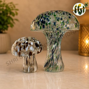 Nouvelle conception d'abat-jour en verre léopard coloré pour lampe de table LED, décoration de salon - Product Image 3