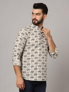 Chemises en coton artisanales pour garçons Premium Block Print Indian Kids Apparel Export - Product Image 5