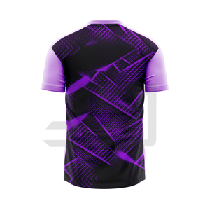 เสื้อฟุตบอลแบบกำหนดเอง เสื้อกีฬาประสิทธิภาพสูง คอวี แขนสั้น ผ้าฝ้าย 100% สำหรับโรงเรียน ชมรม ทีม และกิจกรรมต่างๆ - Product Image 6