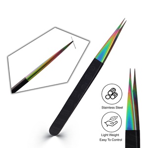 Outils de beauté tendance et virales, fabrication OEM ODM, pince à cils, vente en gros, pinces à cils ultra-précises pour extensions de cils - Product Image 5