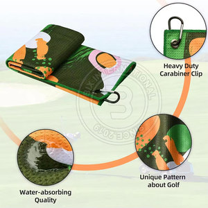 Serviette de golf ergonomique en tissu gaufré doux pour essuyer la sueur et protéger l'équipement professionnel – En vente - Product Image 5