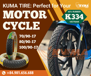 ยางรถจักรยานยนต์ความเร็วสูง K334 Kuma ผลิตในเวียดนามชนิดท่อสำหรับการใช้ off-road 70/90-17 80/90-17 100/90-17 - Product Image 6