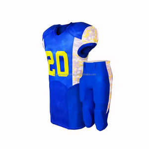 เครื่องแบบฟุตบอลอเมริกันแขนสั้นสำหรับผู้ชายชุดฟุตบอลระบายอากาศได้ดีดีไซน์ใหม่สำหรับฤดูร้อน - Product Image 5