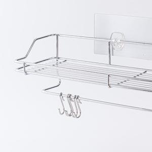 <b>Wall</b>-mounted trapezoidal stainless steel <b>storage</b> <b>rack</b> - space-saving <b>storage</b> - Product Image 5