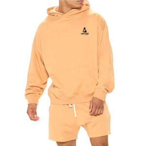 Conjunto de Sudadera con Capucha y Pantalones Cortos para Hombre, Talla Grande, Informal, Ligero, Ecológico y Transpirable, Nueva Colección Invierno 2026 - Product Image 1