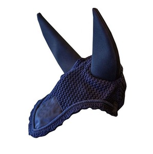 Couvre-oreilles équestres personnalisables pour chevaux, voiles anti-mouches avec bordure et cordon et garniture scintillante, bonnets pour chevaux - Product Image 3