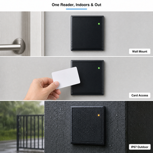 เครื่องอ่านควบคุมการเข้าออกอัจฉริยะ IP67 13.56MHz 125kHz RFID สำหรับระบบควบคุมการเข้าออกหลายรูปแบบ - Product Image 1