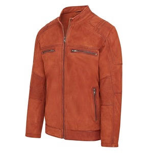 Blouson de motard en cuir véritable sur mesure pour homme – Vêtement d'extérieur élégant pour motard – Fabrication haut de gamme – Service d'échantillonnage disponible - Product Image 1