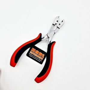 คีมต่อผมทำจากเคราตินมีด้ามจับแบบนุ่มทำจากสเตนเลสสีดำและสีแดงขนาด5.5นิ้วเครื่องมือสำหรับต่อผมเครื่องบด - Product Image 2