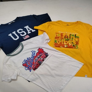 Camisetas de Algodón para Niños y Niñas, Excedentes de Ropa para Primavera/Verano, Tops Cortos Informales para Niños, Lote de Marca - Product Image 2