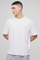 T-shirt homme oversize, coupe ample, épaules tombantes, coton lourd, style streetwear