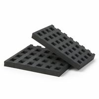 Tapis d'isolation anti-vibrations en caoutchouc alvéolé sur mesure pour systèmes CVC, tapis amortisseur multi-usages pour bases de machines
