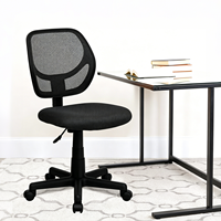 Chaise de bureau ergonomique pivotante à 360 degrés, moderne, en maille de nylon, revêtement en métal avec finition mate, hauteur réglable