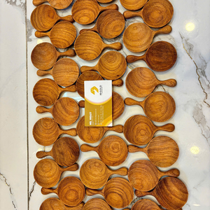 Cuillère en bois d'acacia pur, origine Vietnam, pour cuisiner sur des poêles antiadhésives et servir de délicieuses repas quotidiens par 99 Gold Data Co. - Product Image 2