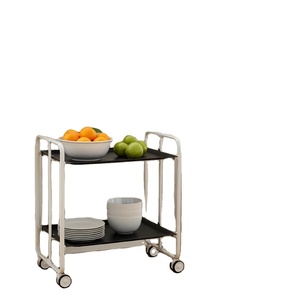 Carrito de Servicio de Barra Redondo de Metal de Diseño Moderno, Carrito de Exhibición de Cócteles de Hierro Hecho a Mano de Lujo, Chapado Seguro de Zahid Exports - Product Image 2